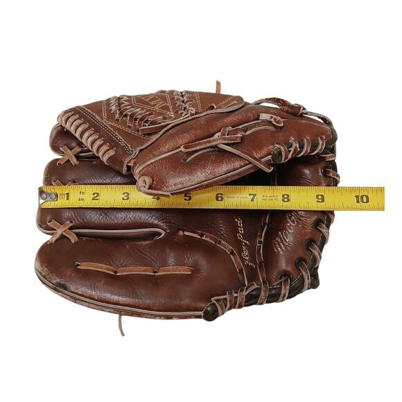 MacGregor Baseball Glove Pete Rose MVP M12K Model Leather Flex Pad Right Vintage - Picture 16 of 16